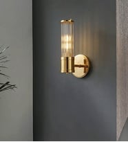 Roberta Kristal Çubuk Taşlı Duvar Kısa Aplik 3259-W19-8L-FZ (Gold)