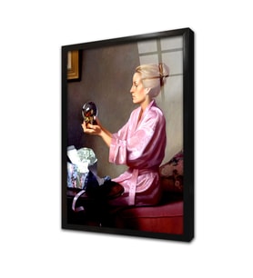 Falcı Kadın Çerçeveli Cam Tablo