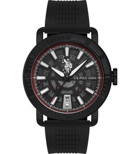 USPA 1058 - Orjinal Ürün Belgeli, Garantili U.S.Polo Assn. Erkek Siyah Kol Saati