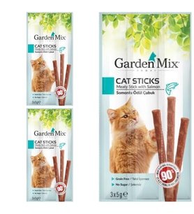 Gardenmix Somonlu Kedi Stick Ödül 3*5 Gr- 3 Paket