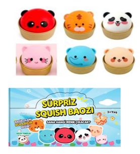 Kokusuz Squishy Çin Mantısı Stres Topu – 10x10 cm Doğa Dostu Sıkma Oyuncak