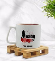 BK Gift Kişiye Özel Baba Adayı Tasarımlı Middle Beyaz Kupa Bardak Model 3