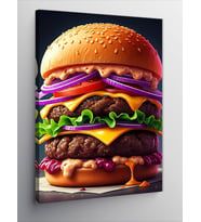 Kanvas Tablo Dev Hamburger