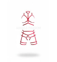 Mulvxbrf Brf02 Kırmızı Harness Takım Yüksek Boyunlu Metal Halka Detaylı - Brf142 (Mulvix)