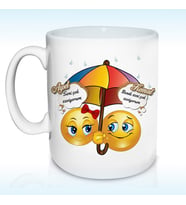 Kişiye Özel Aşık Emoji Kupa Bardak