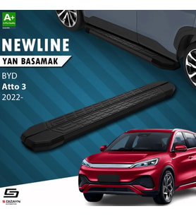 S-Dizayn BYD Atto 3 NewLine Siyah Yan Basamak 193 Cm 2022 Üzeri