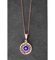 Bella Gloria Nazarlı Rose Gümüş Kolye (TGK0328)