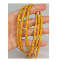 Bileklik Boy Jasper Taşı Silindir Kesim 4x12.5mm Yarım Dizi (49384) (18CM UZUNLUĞUNDADIR)