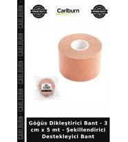 Özel Üretim Toparlayıcı Göğüs Dikleştirici Bant - 3 cm x 5 mt - Şekillendirici Destekleyici Bant