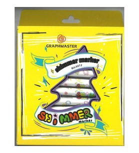 KARSLIOĞLU 6612 GRAPHMASTER SHIMMER IŞILTILI MARKER KALEM SETİ 12'Lİ (RENK) KARTON KUTU