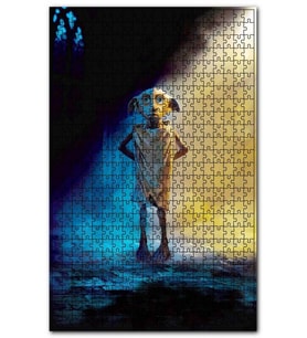Cakapuzzle Dobby Ev Elf Harry Potter Görseli Puzzle Yapboz MDF (Ahşap) (120 Parça)