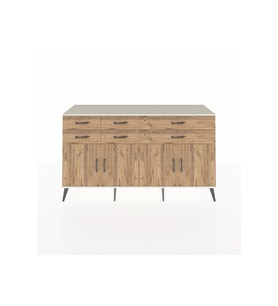 Kronos Konsol 3 Raflı 6 Çekmeceli 4 Kapaklı 176x59x99 Aytaşı-Çam