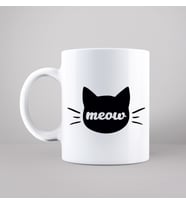 Kedi Meow Tasarımlı Kupa