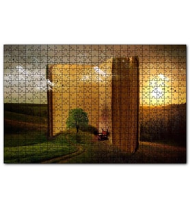 Cakapuzzle Tabiat ve Açık Kitap  Puzzle Yapboz MDF (Ahşap) (120 Parça)