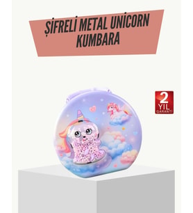 Eğitici Şifreli Çocuk Para Kasası Dayanıklı Metal