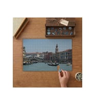 Venedik Rialto Köprüsü Tasarımı 240 parça Ahşap Puzzle Ahşap Kutuda MP06046