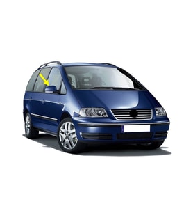 VW Sharan 2003-2010 Sağ Dış Dikiz Ayna Kapağı 1K0857538