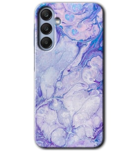Galaxy A25 Kılıf HD Desen Baskılı Kılıf - Spots Lilac