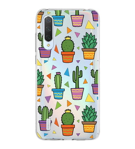 PrintiFy Xiaomi Mi 9 Lite ile Uyumlu 1mm Slim Fit Water Color 4 Baskılı Şeffaf  Kılıf