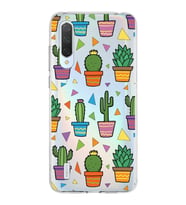 PrintiFy Xiaomi Mi 9 Lite ile Uyumlu 1mm Slim Fit Water Color 4 Baskılı Şeffaf  Kılıf