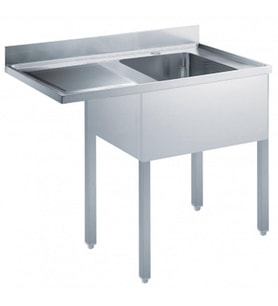 Electrolux Professional Tezgahaltı Bulaşık Makinesi İçin Tezgah, 1 Evyeli (500x500 Mm), Damlalık Solda - 1200 Mm ESBD1217L