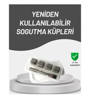 Mey İthalat® Çevre Dostu Metal Buz Küpü ve Kullanışlı Klips Seti