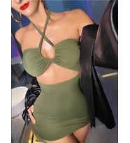 Fantezia Night Kadın Yeşil Fantezi Clup Elbisesi 5029