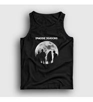 Presmono Unisex Siyah Moon Imagine Dragons Atlet 82552tt