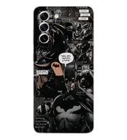 Samsung Galaxy S21 FE Uyumlu Batman Aesthetic Tasarımlı Şeffaf Telefon Kılıfı