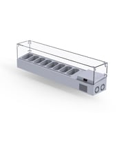 Iceinox Set Üstü Saladbar Cam Kapak GN 1/4-150: 8 Adet (Gri)