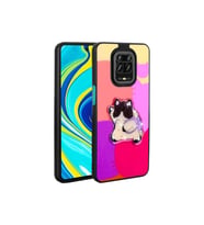 Xiaomi Redmi Note 9 Pro Uyumlu Kılıf Parlayan Kabartmalı İkonik Figürlü Zore Amas Silikon Kapak