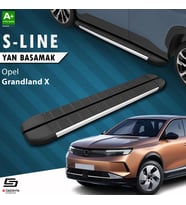 S-Dizayn Opel Grandland X 2 Hybrid S-Line Aluminyum Yan Basamak 183 Cm 2024 Üzeri A+ Kalite