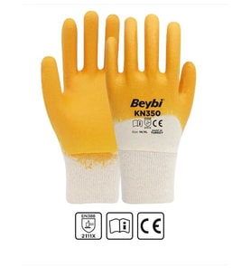 KN-350 İş Eldiveni Nitril Kaplama Pamuk ( 48 Çift )