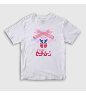 Presmono Unisex Çocuk Beyaz Serena Usagi V2 Sailor Moon Ay Savaşçısı T-Shirt 487577tt