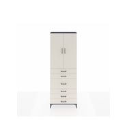 Arges Dolap 4 Raflı 4 Çekmeceli 2 Kapaklı 88x30x243 Antrasit-Aytaşı