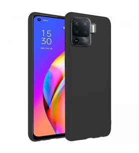 Oppo A94 İnce Mat Silikon Kılıf Siyah
