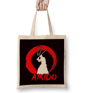 Aikido Master Fighter Martial Arts Fight Self Defense Coach Bez Çanta Uzun Saplı