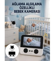 Gece Görüşlü Güvenli Bebek Monitörü 720p Hd Görüntü Yeni Nesil