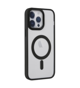 Apple İphone 14 Pro Kılıf Room Magneticsafe Silikon - Siyah