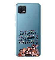 Oppo A15 / A15S Uyumlu Stranger Things Desenli Şeffaf Telefon Kılıfı