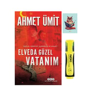 Elveda Güzel Vatanım - Ahmet Ümit - Yapı Kredi Yayınları - Fosforlu Kalem - Not Defter Seti (Renksiz)