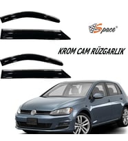 Krom Cam Rüzgarlığı 1.2Mm Volkswagen Golf 6 2009 4'Lü / Caru445