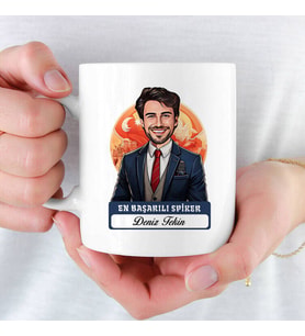 En Yakışıklı Erkek Spikere hediye Karikatürlü Kupa Bardak