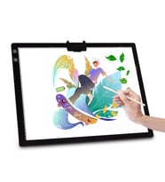 A3 Boyutunda 3 Seviyeli Ayarlanabilir Işıklı Çizim ve Kopyalama Grafik Tahtası