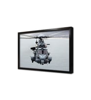 Savaş Helikopteri Çerçeveli Mdf Tablo