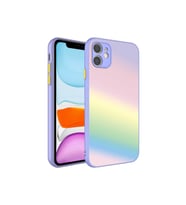 Apple iPhone 11 Uyumlu Kılıf Kamera Korumalı Renkli Temperli Zore X-Cam Kapak (Model 7)