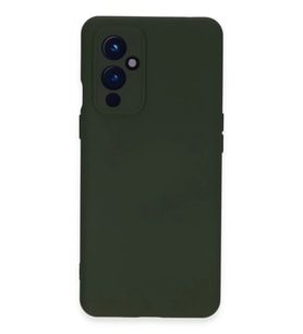 Newface One Plus 9 Kılıf Nano içi Kadife Silikon - Koyu Yeşil