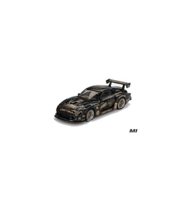 Mini Gt Bl -1101 MAZDA RX-7 LB-Super Silhouette FD-NILES MGT01101 1/64 Model Araba