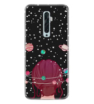 Oppo Reno 2Z 4 Lite 4 Pro 5 6 7 A31 Kılıf Desemli Silikon Space Woman 1311