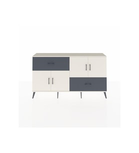 Arges Konsol 3 Raflı 2 Çekmeceli 4 Kapaklı 176x30x99 Aytaşı-Aytaşı/Antrasit